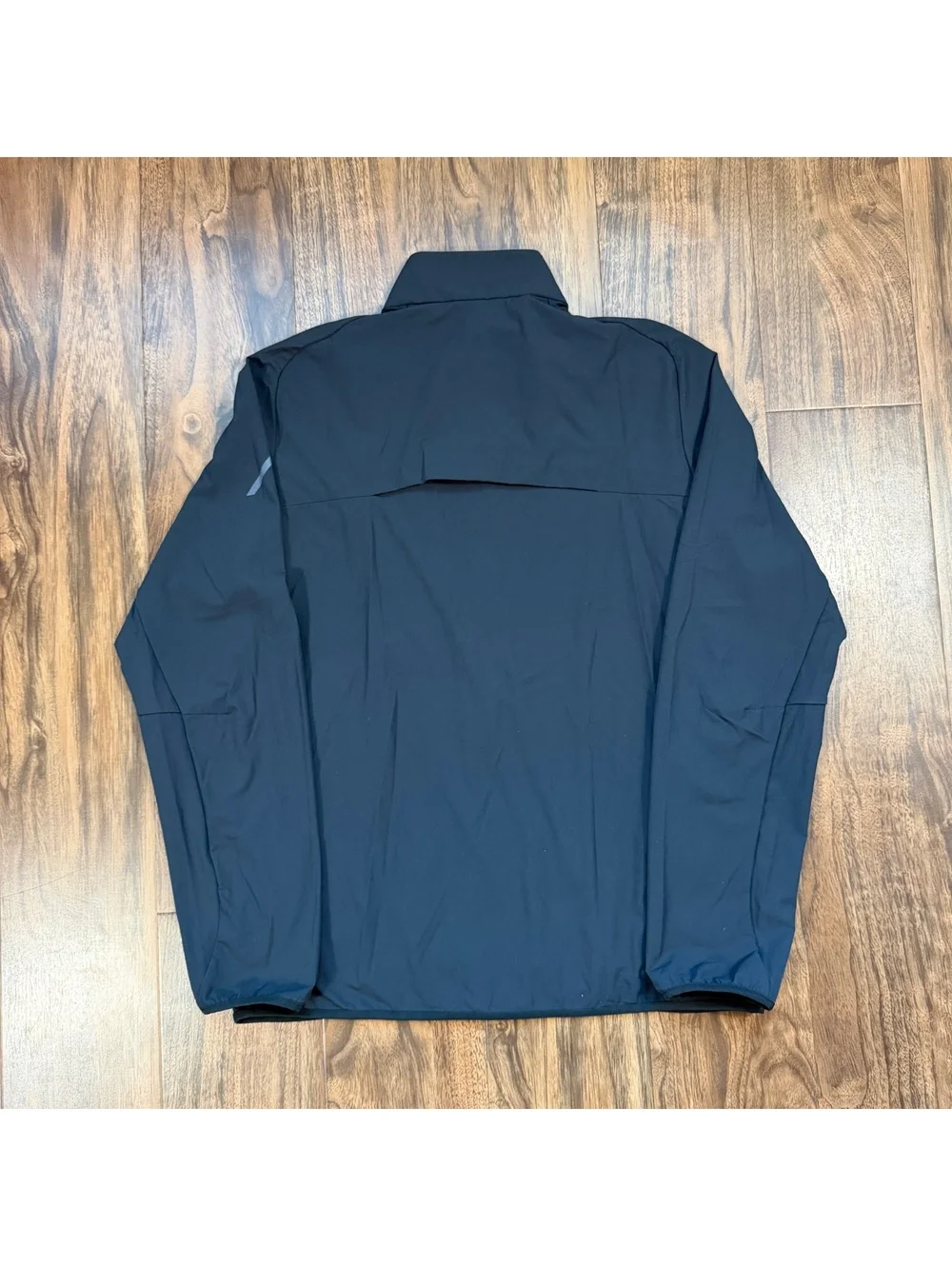 Hill City Mens Full Zip Active Jacket M Black Lightweight Stretch Windbreaker